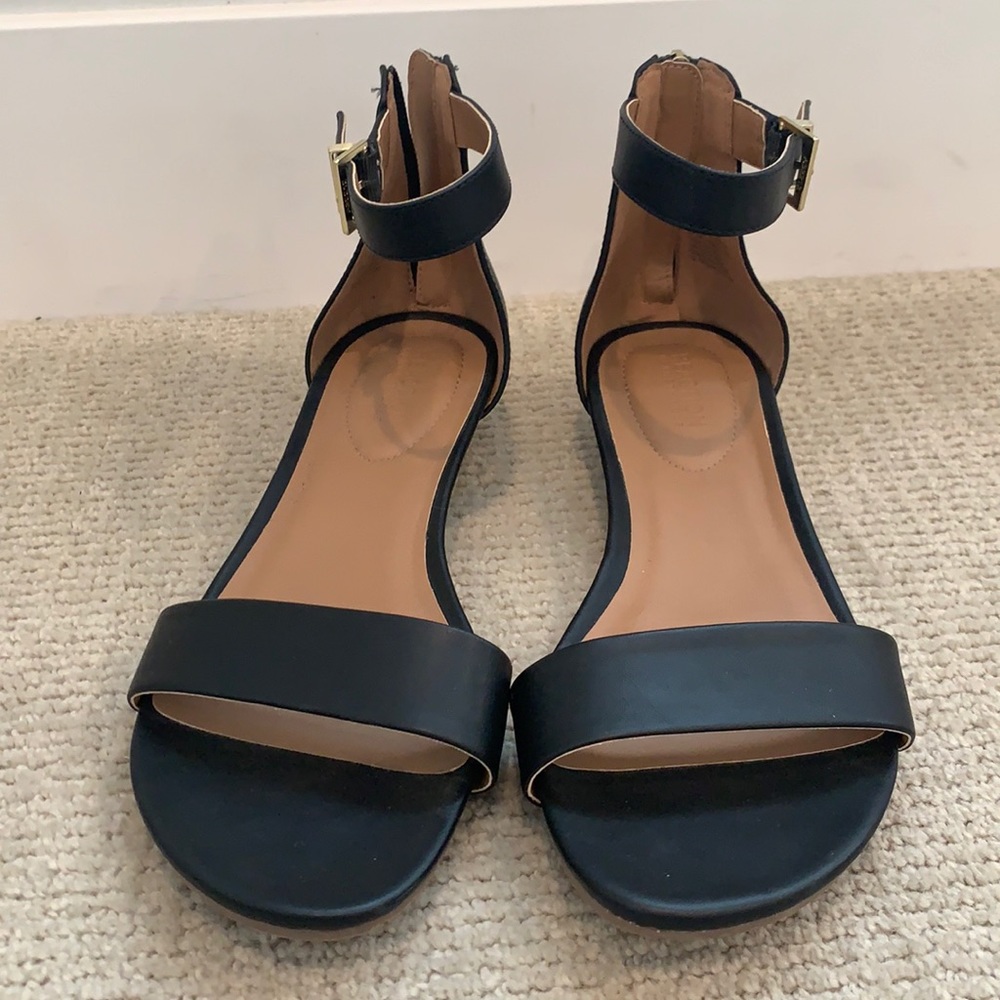 Black Great Viber Ankle Strap Wedge Sandal